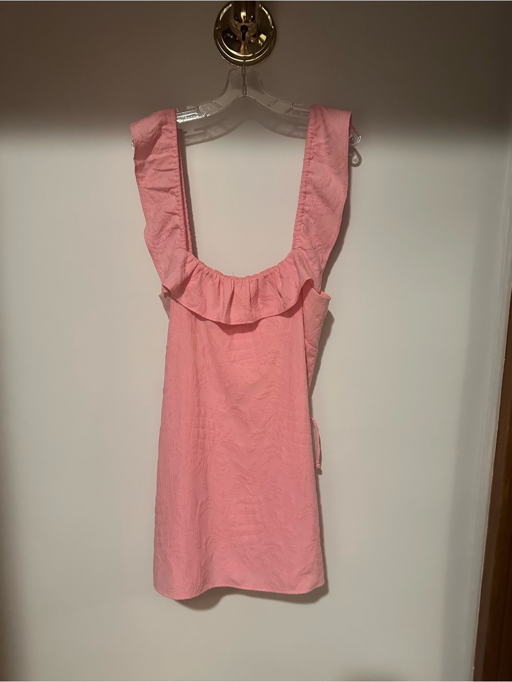 Lilly Pulitzer Pink Ruffle Neck Women's Skort Romper Size 12